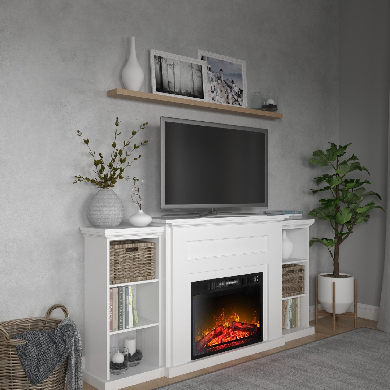 Камін електричний ArtiFlame VICTORIA AF23 БІЛИЙ Б'ЯНКО