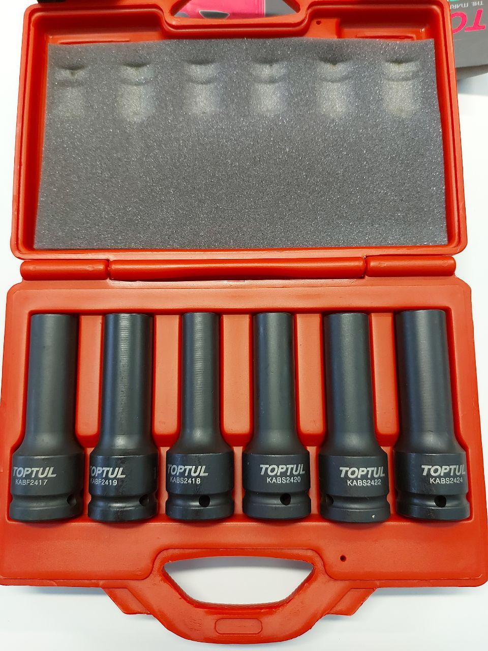 Набір ударних головок 1/2" SPLINE M14-M18 6ед. TOPTUL GDAI0601