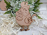 Курочка заготовка до Великодня, фанера 9,5х7см, фото 4