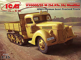 V3000S/SS M (Sd.Kfz.3b) Maultier, Німецький напівгусеничний вантажний автомобіль ІІ МВ. 1/35 ICM 35412