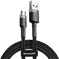 Кабель Baseus Cafule Cable USB to MicroUSB 2.4A 0.5m CAMKLF-AG1 Black-Grey