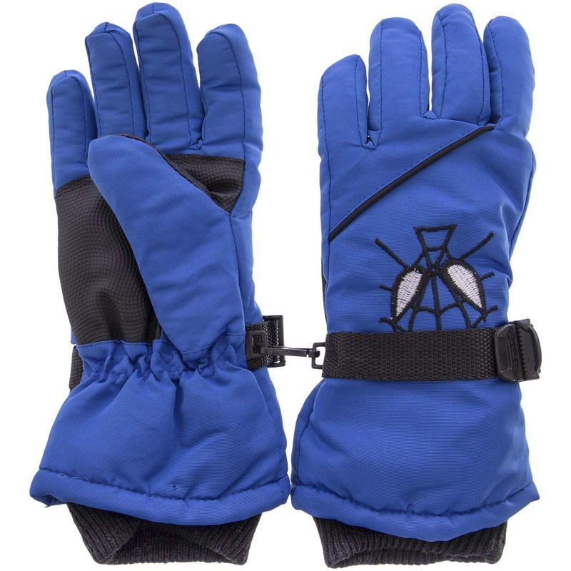 Рукавички гірськолижні теплі дитячі зимові SPIDERMAN C-6572 синій