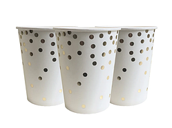 Стаканчики одноразові дитячі "Золоте конфетті" 10 шт/уп