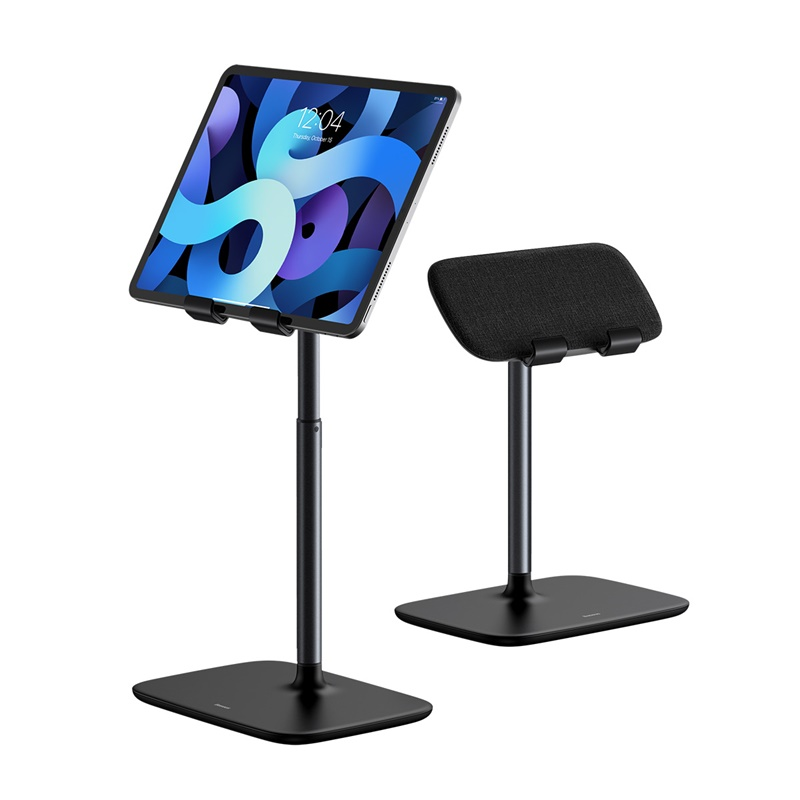 Велика металева підставка для планшета Baseus IndoorsyTablet Desk Stand |10-45°, 5.5-21.5"| Чорний