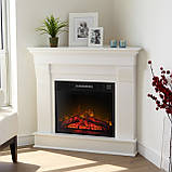 Камін електричний кутовий ArtiFlame ALBION CORNER AF23 БІЛИЙ ВАНІЛЬ, фото 3