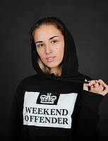 Черное худи Weekend Offender logo | стильная толстовка