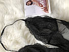 Чорне мереживне боді Victoria's Secret💋 комбідрес (М) V-wire Teddy, фото 8