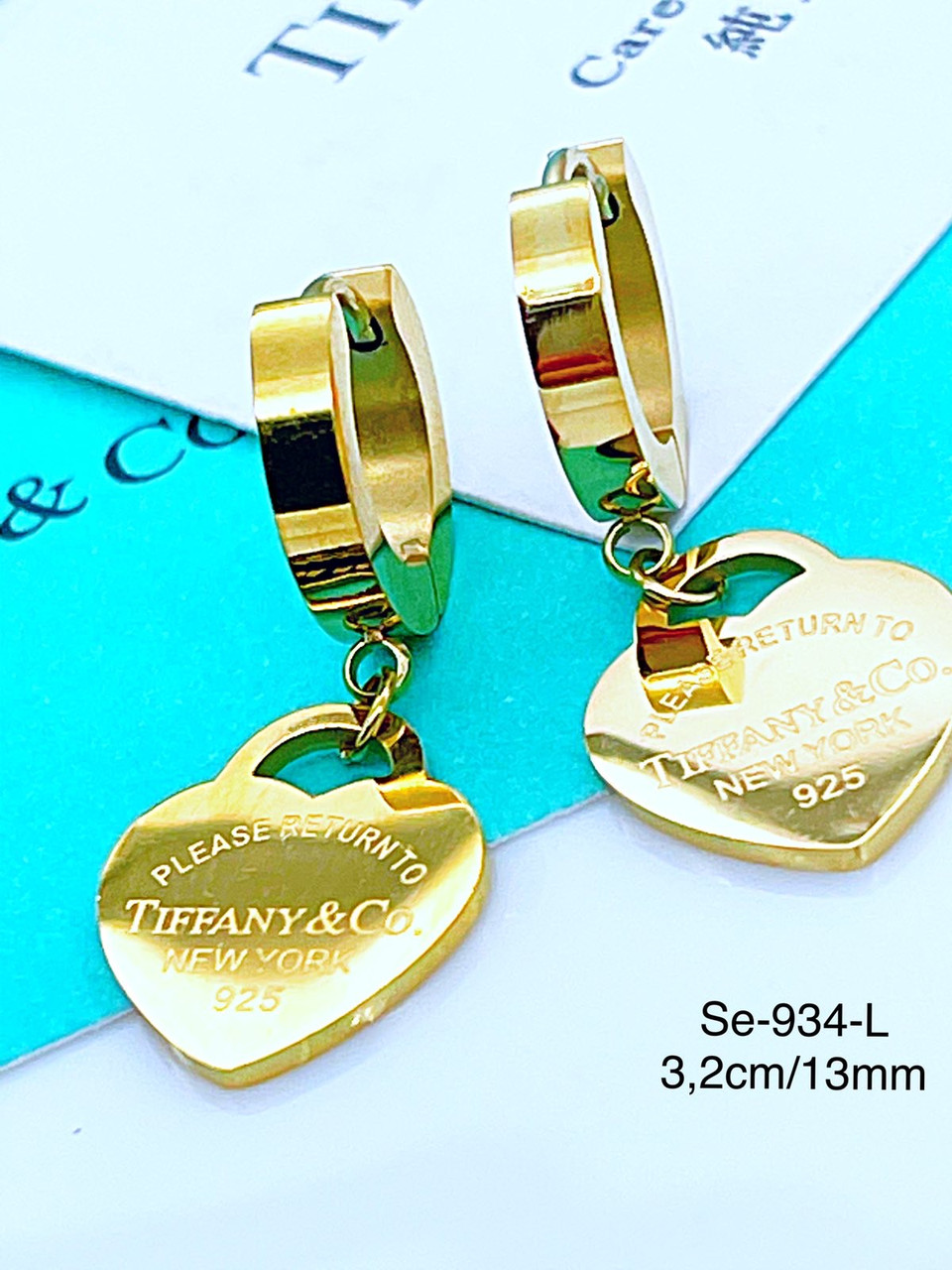 Сережки Stainlees steel преміум (14-K)