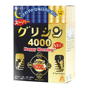 FINE JAPAN Happy Morning 4000 NEO з гліцином, GABA, L-Триптофаном, L-теаніном 30 ст на 30 днів