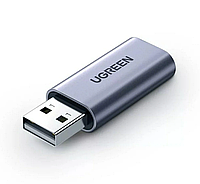 Внешняя звуковая карта Ugreen CM383 USB, 2 в 1, стереофоническая (поддерживает все ОС) 80864
