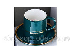 Кухоль класичний із блюдцем