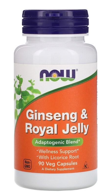 Now Ginseng & Royal Jelly 90 veg caps