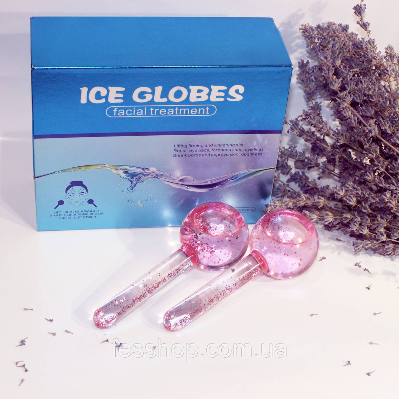 Кріосфери Ice Globes Pink для масажу особи
