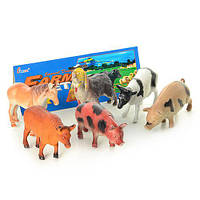 Детская игрушка "Домашние животные -Ферма" 6 животных в наборе