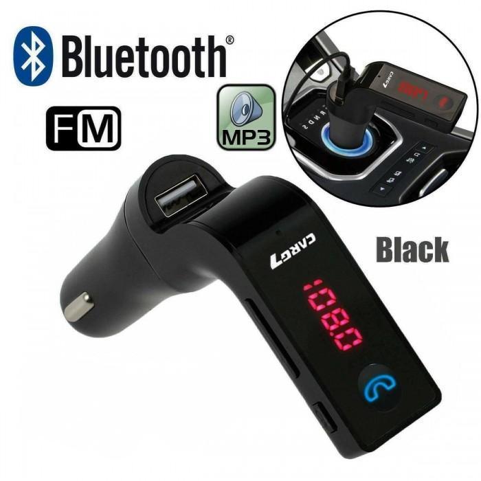 Трансмітер Bluetooth USB + гучний зв'язок  CAR G7 Black трансмиттер фм модулятор, фото 1