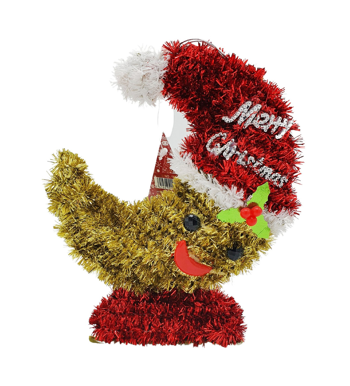 Новорічна фігурка підвіска Місяць Christmas gifts, 18 см, з дощу, ялинкова іграшка, фото 1