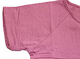 Футболка рожева з бантиками, кокетка, ріст 98 см, 104 см, 110 см, 116 см, Мила, Овен, фото 6