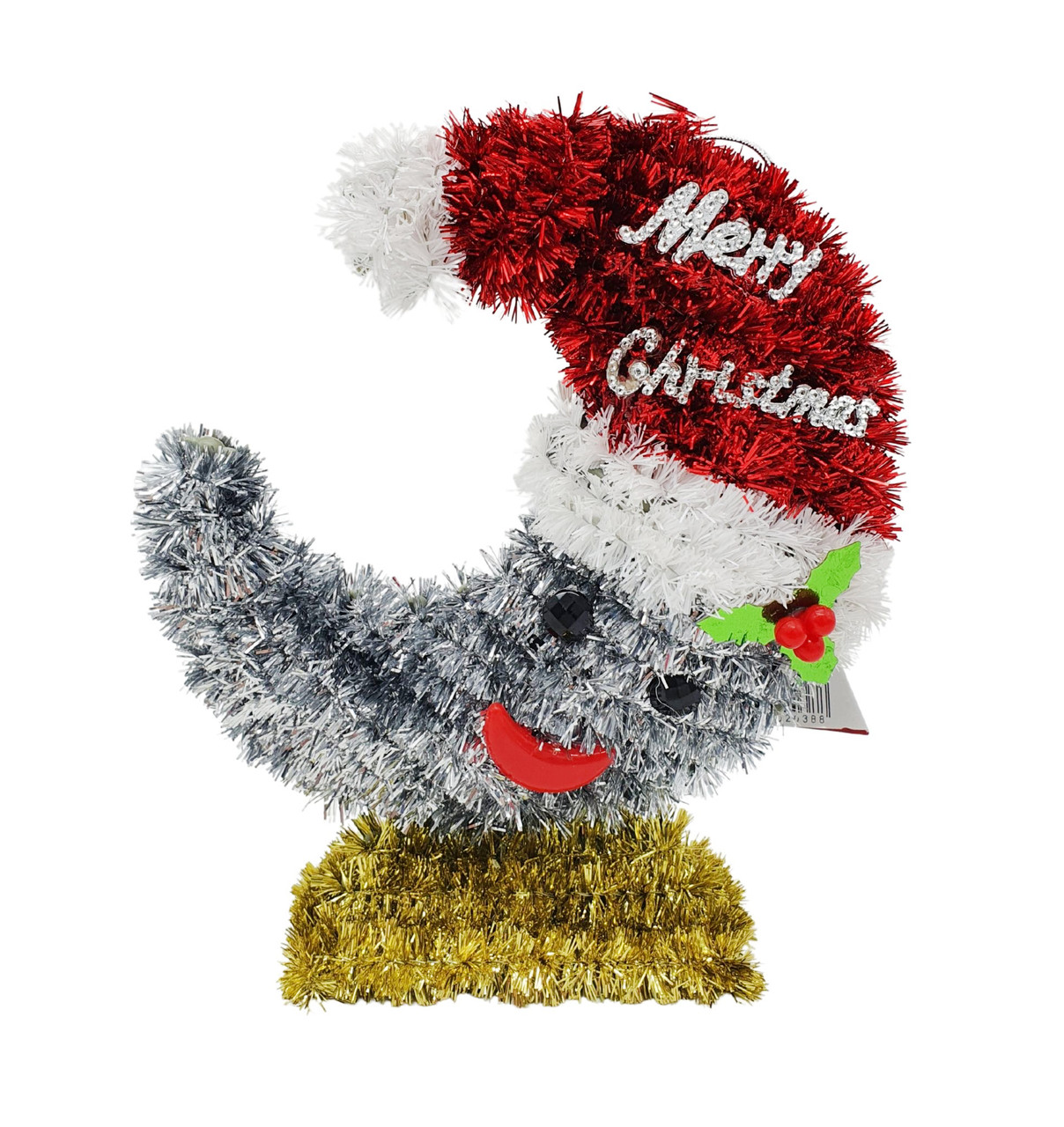 Новорічна фігурка підвіска Місяць Christmas gifts, 18 см, з дощу, ялинкова іграшка, фото 1