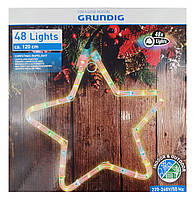 Новорічна LED фігура підвісна Зірка GRUNDIG, 30 см, 48 LED
