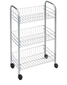 Етажерка 3 рівня сірий металік покриття Polytherm METALTEX 938001 - MegaLavka