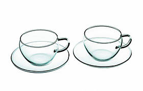 Набір чашок Simax Piccolo 4 шт 0,10 л з блюдцями (2652/4242/4) - MegaLavka