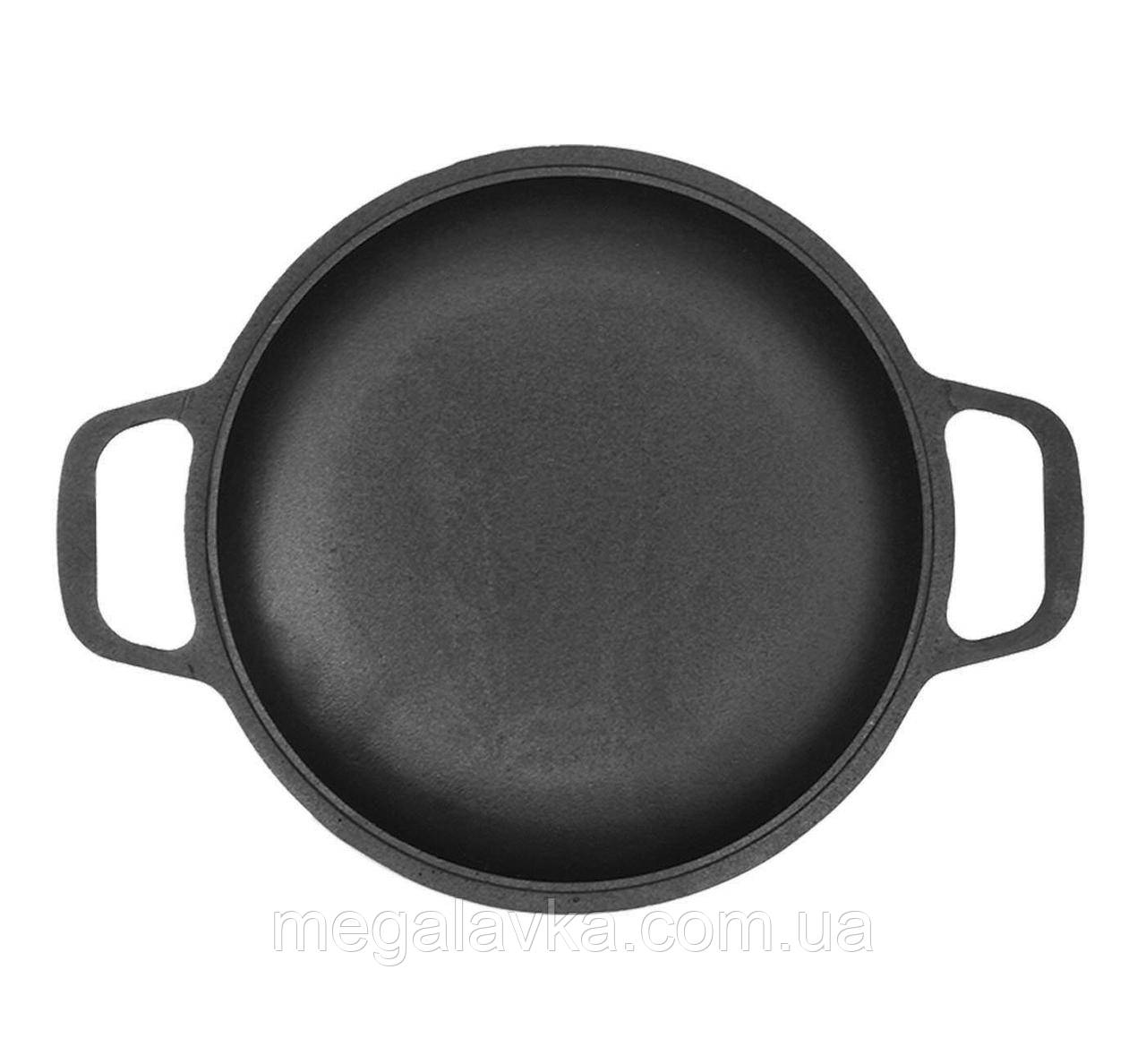 Сковорода - кришка чавунна 26 см з ручками БІОЛ 02062 - MegaLavka, фото 1