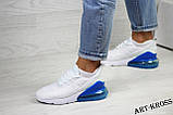 Жіночі повсякденні кросівки Nike Air Max 270 сіточка білі з синім, фото 3