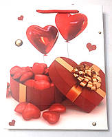 Пакеты подарочные Сердце 24 см