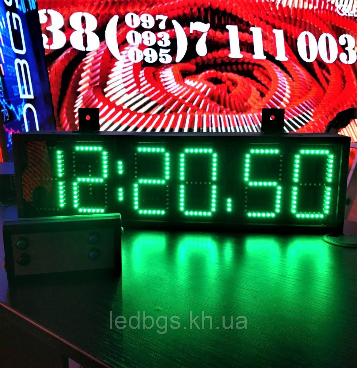 Світлодіодні годинник (230x535 мм)
