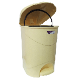 Відро для сміття з педаллю Irak Plastik Bella No3 30 л жовтий, фото 3