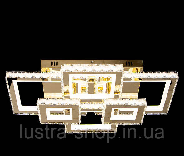 Купить Большая светодиодная люстра из хрустальных квадратов с пультом ...