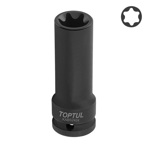 Довга торцева головка ударна 3/4" E24 L110 мм TOPTUL KABS2424, фото 1