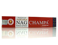 Golden Nag Champa (Золотая Наг Чампа))(Vijayshree)(12 шт/уп)(15 гр.)пыльцовые благовония