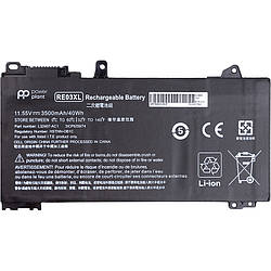 Акумулятор PowerPlant для ноутбуків HP ProBook 450 G6 (RE03XL) 11.55V 3500mAh