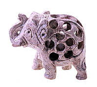 Слон из мыльного камня резной (6,5х7х4 см)
