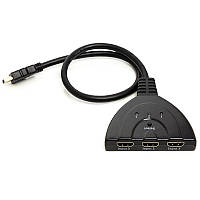 Перехідник PowerPlant з перемикачем HDMI - HDMI 3x1 CA912070