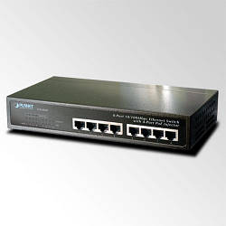 Некерований комутатор PoE Planet FSD-804P-EU (8-Port 10/100Mbps with 4-Port PoE)