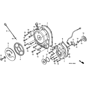 ATHENA S410210017059 Прокладка кришки запалювання Honda XL-400/600V,XRV-750,VT-600/400 ( HONDA 11391-MAT-000), фото 3