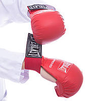 Перчатки для каратэ на резинке EVERLAST красные BO-3956, L: Gsport