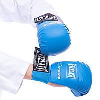 Перчатки для каратэ на резинке EVERLAST синие BO-3956, M: Gsport