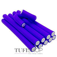 Бигуди-папильотки YRE фиолетовые 22х240 мм