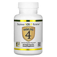 Засіб для зміцнення імунітету, Immune4, California Gold Nutrition, 60 капсул вегетаріанських