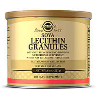 Соєвий Лецитин в Гранулах, Soya Lecithin Granules, Solgar, 8 унцій, 227 гр.