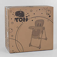 Стільчик для годування Toti W-22019 червоний екокожа 4 колеса, фото 8