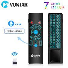 Пульт Air Mouse Vontar T6 T8 plus (мікрофон, клавіатура, підсвітка)