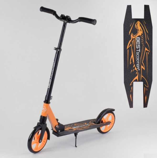 Самокат дитячий двоколісний для хлопчика дівчинки 5 6 7 років Best Scooter Shark 71429