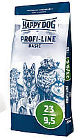 Happy Dog Profi-Line Basic 23/9,5 (Хеппі Дог Профі Лайн Базис) сухий корм для дорослих собак усіх порід