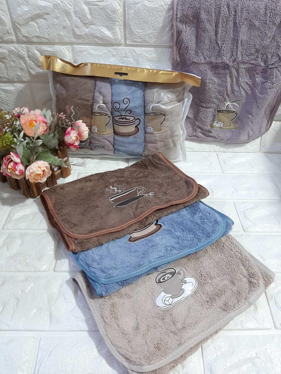 Рушники кухонні оптом мікрофібра 30*50 3 шт.