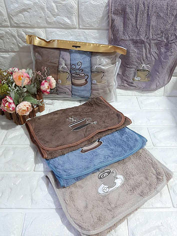 Рушники кухонні оптом мікрофібра 30*50 3 шт., фото 1