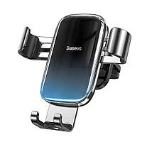 Гравитационный автомобильный держатель телефона Baseus Glaze Gravity Car Mount Black в воздуховод (SUYL-LG01)